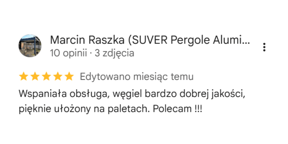 Opinia Google Tomex