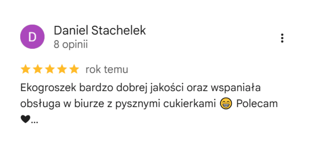 Opinia Google Tomex