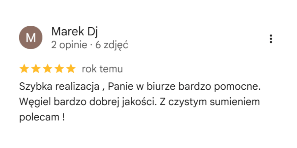 Opinia Google Tomex