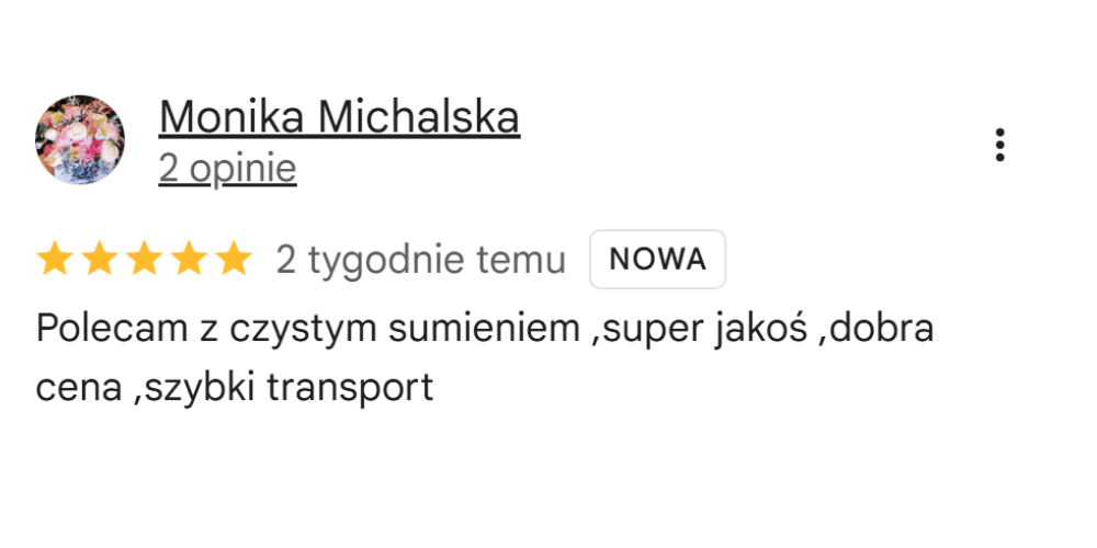 Opinia Google Tomex