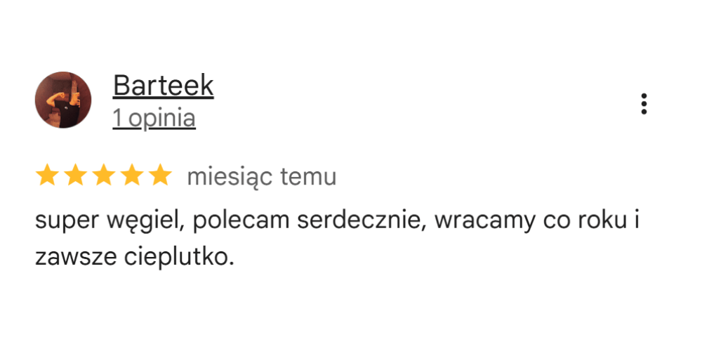 Opinia Google Tomex