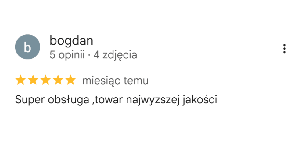 Opinia Google Tomex