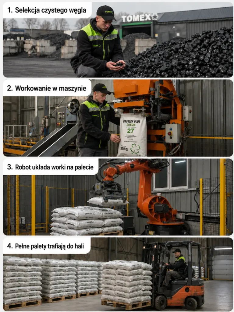 Proces workowania węgla Tomex